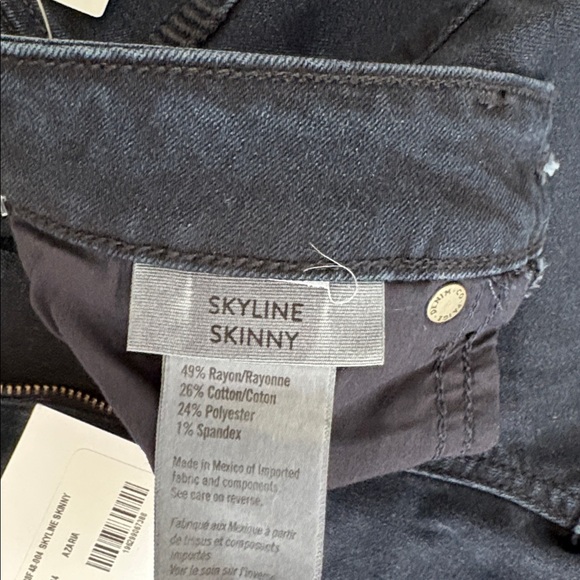 PAIGE Dark Blue Women's Skyline Skinny Jeans - Picture 6 of 11